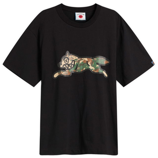 ICECREAM Woodland Camo Running Dog Graphic Tee, Large