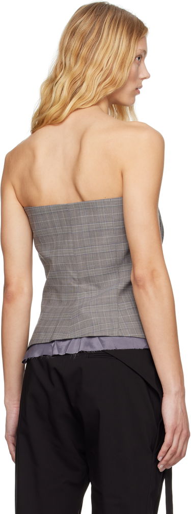 Съкратен топ Ottolinger Ottolinger Suit Corsage Top Сиво | 123-103023-02, 2