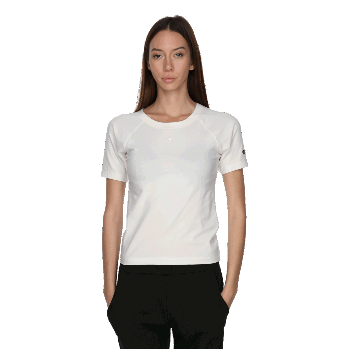 Тениска Champion Raglan Sleeve Crew Neck T-Shirt Бяло | 117601-WW003, 0