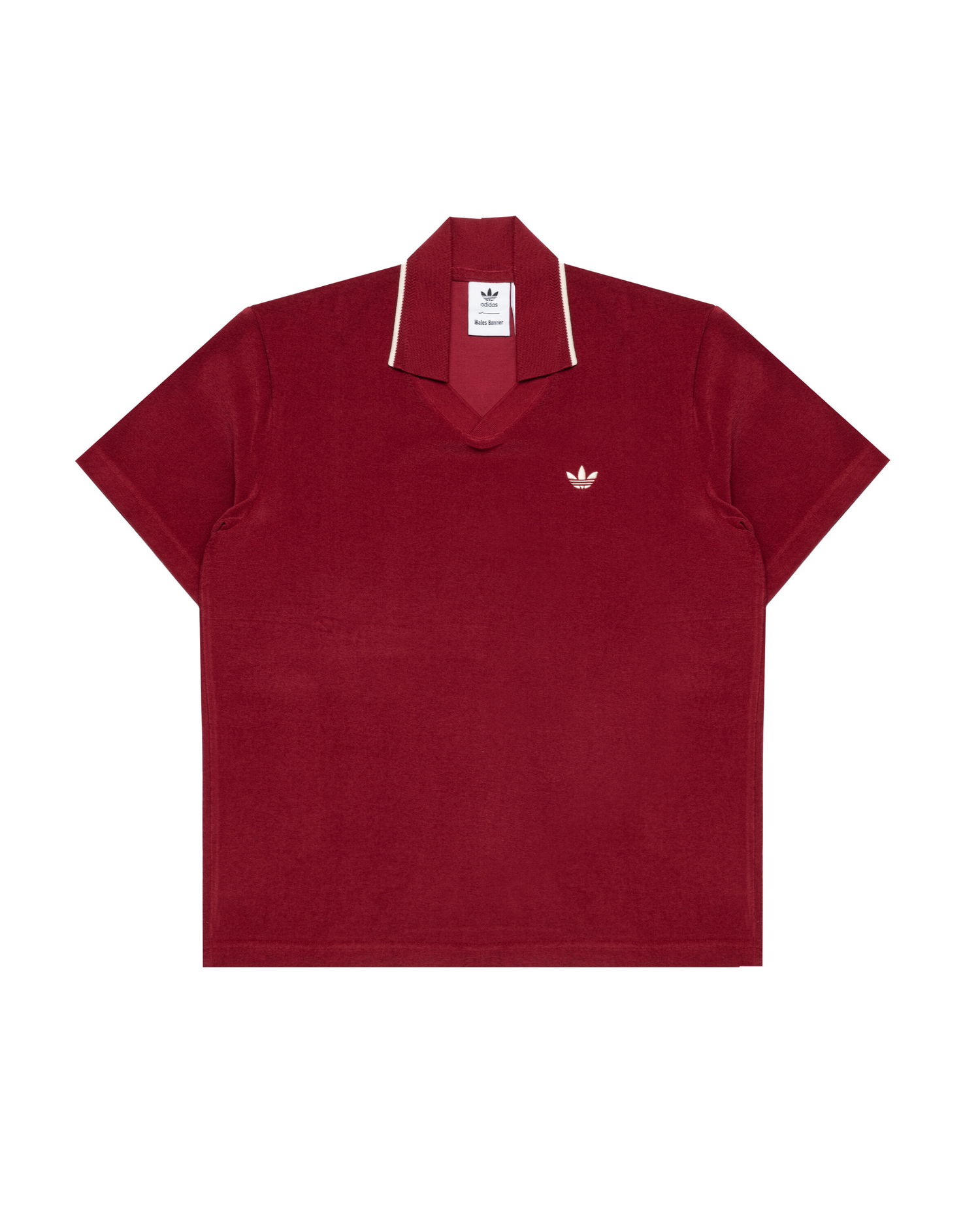 Поло тениска adidas Originals Wales Bonner Terry Polo Shirt Червено | JW1122, 0