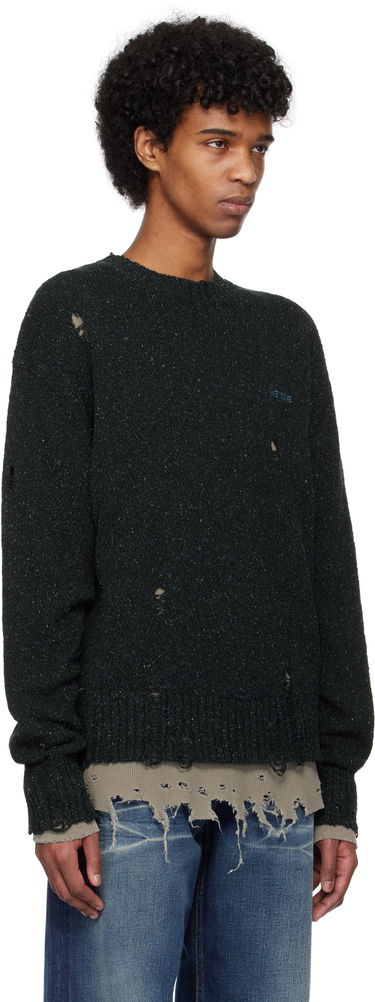 Пуловер We11done We11done Grunge Knit Sweater Зелено | WD-KT0-25-621-U-NV, 1