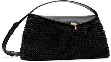 Чанта през рамо TOTEME TOTEME T-Lock Woven-Leather Shoulder Bag Черно | 252-WAL961-LE0134, 1
