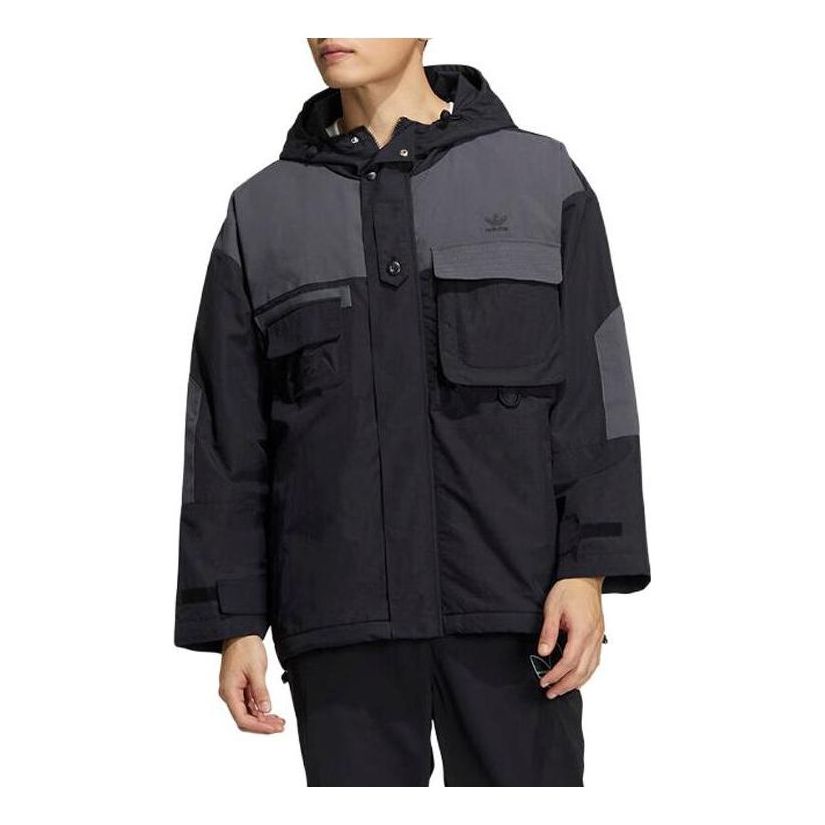 Парка adidas Originals Men's Originals Hooded Parka Jacket Черно | IC8164, 0