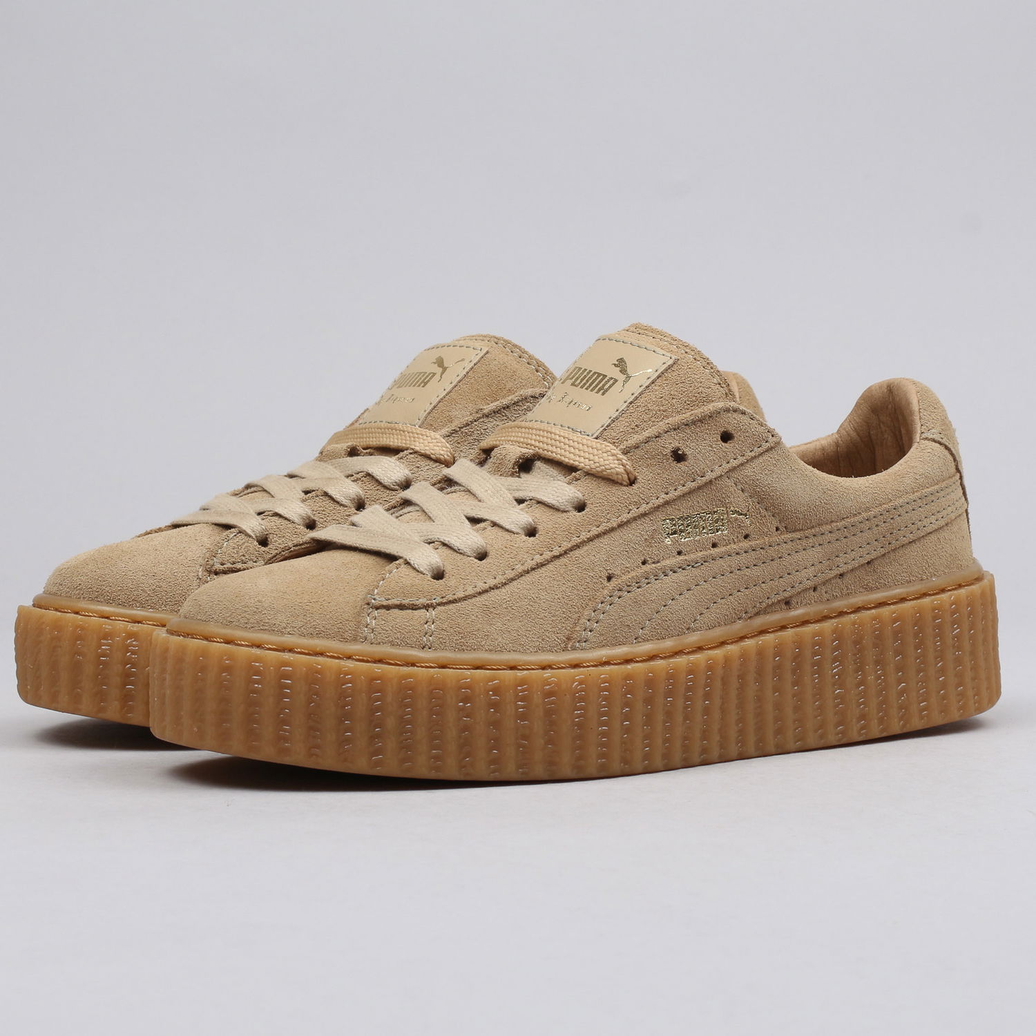 Кецове и обувки Puma Suede Creepers oatmeal - oatmeal - oatmeal Бежово | 361005 03, 0