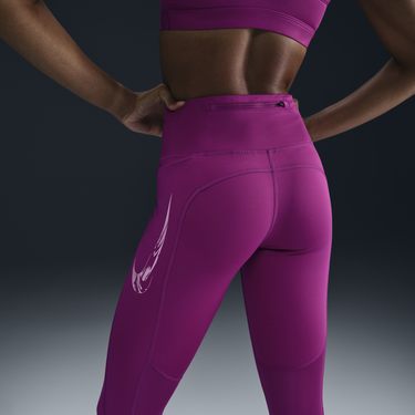 Клинове Nike 7/8 Running Leggings Fast Mid-Rise Лилаво | FV6682-518, 2