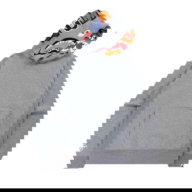 Суитчър BAPE Shark x Tiger Pullover Hoodie Сиво | 1H80 114 005 GRAY, 1