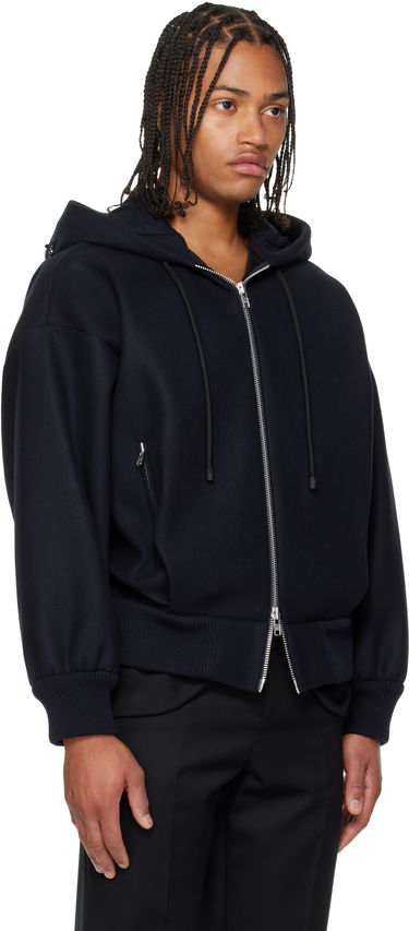 Яке бомбър Simone Rocha Simone Rocha Hooded Zip Bomber Jacket Тъмно синьо | 6145B 1265, 1
