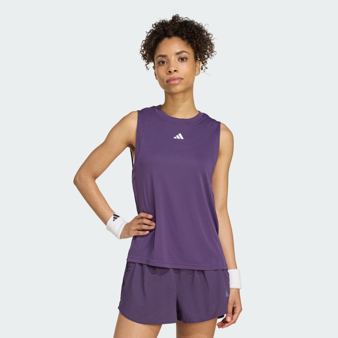 Потник adidas Performance Climacool+ Match Tennis Tank Top Лилаво | JW2998, 0