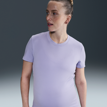 Pокля Nike Dri-FIT One Maternity Slim Short Sleeve T-Shirt Лилаво | FN5001-533, 4
