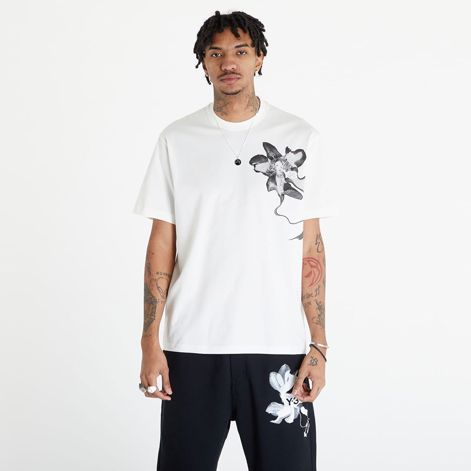 Тениска Y-3 Graphic Short Sleeve Tee UNISEX Off White Бяло | IV7737, 0