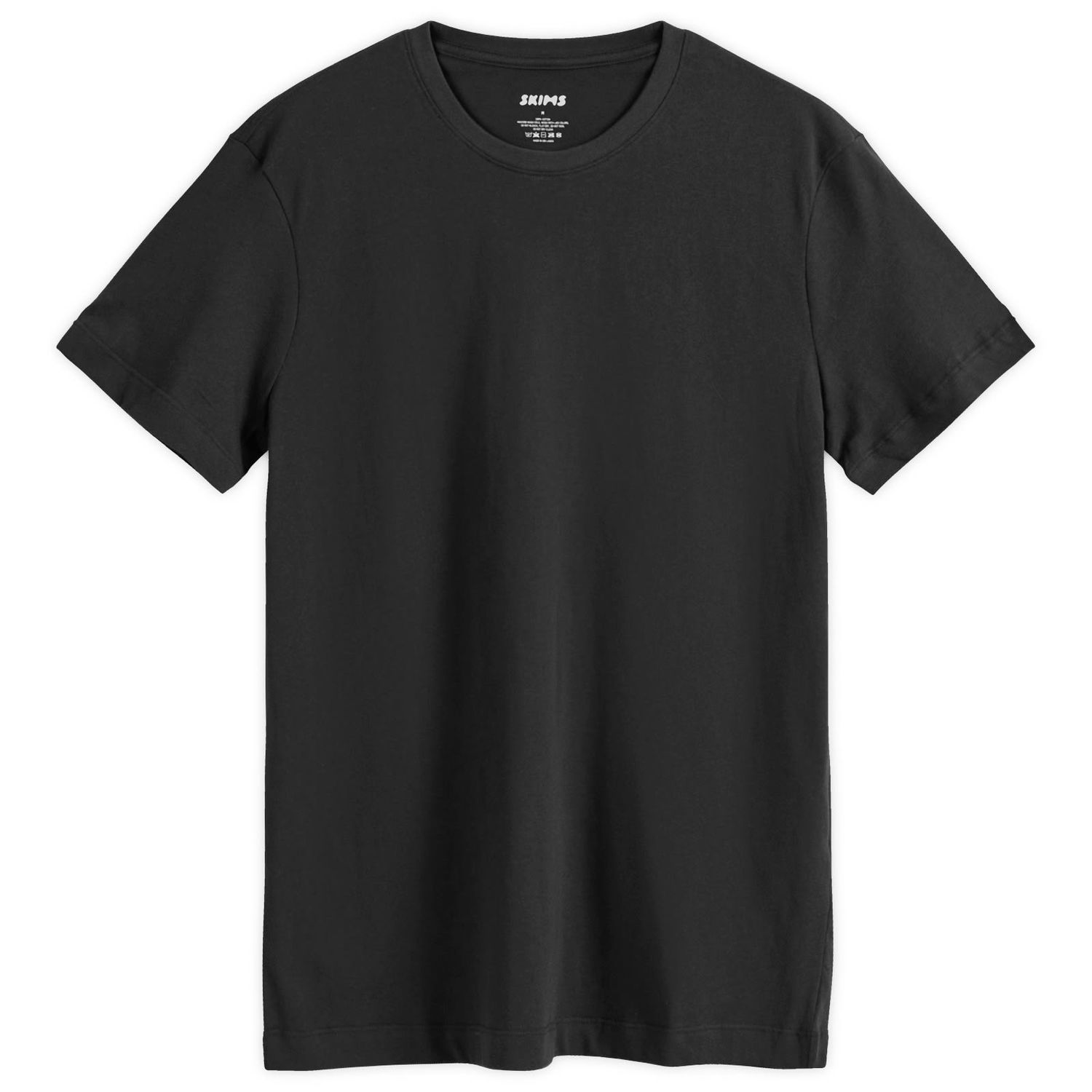 Тениска SKIMS Classic Cotton T-Shirt Черно | TP-TSH-5701M-ON, 1