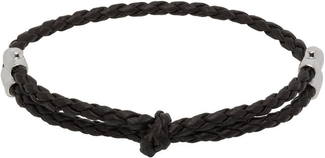 Bottega Veneta Braided Leather Bracelet