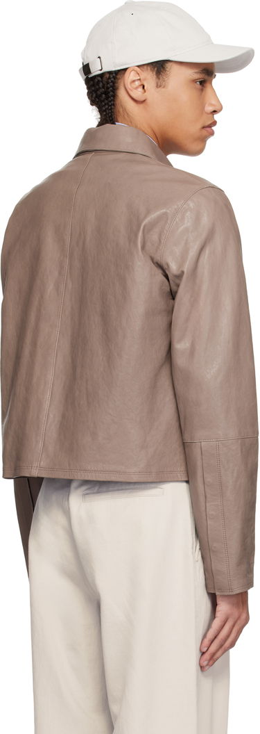 Яке OUR LEGACY Our Legacy Auto Leather Cropped Shirt Jacket Кафяво | W2259A7, 2