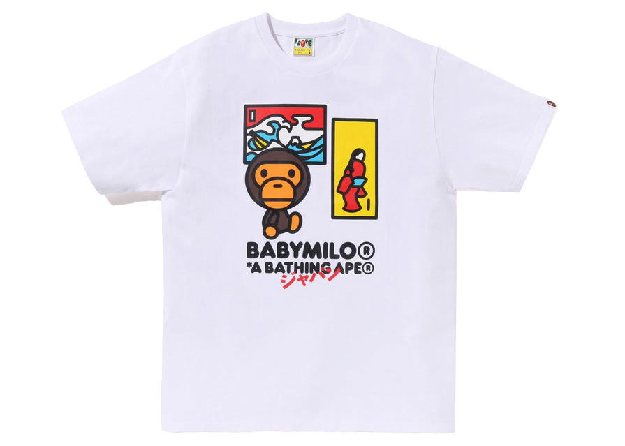 Тениска BAPE Japan Art Baby Milo Tee Бяло | 2J22-110-007, 0