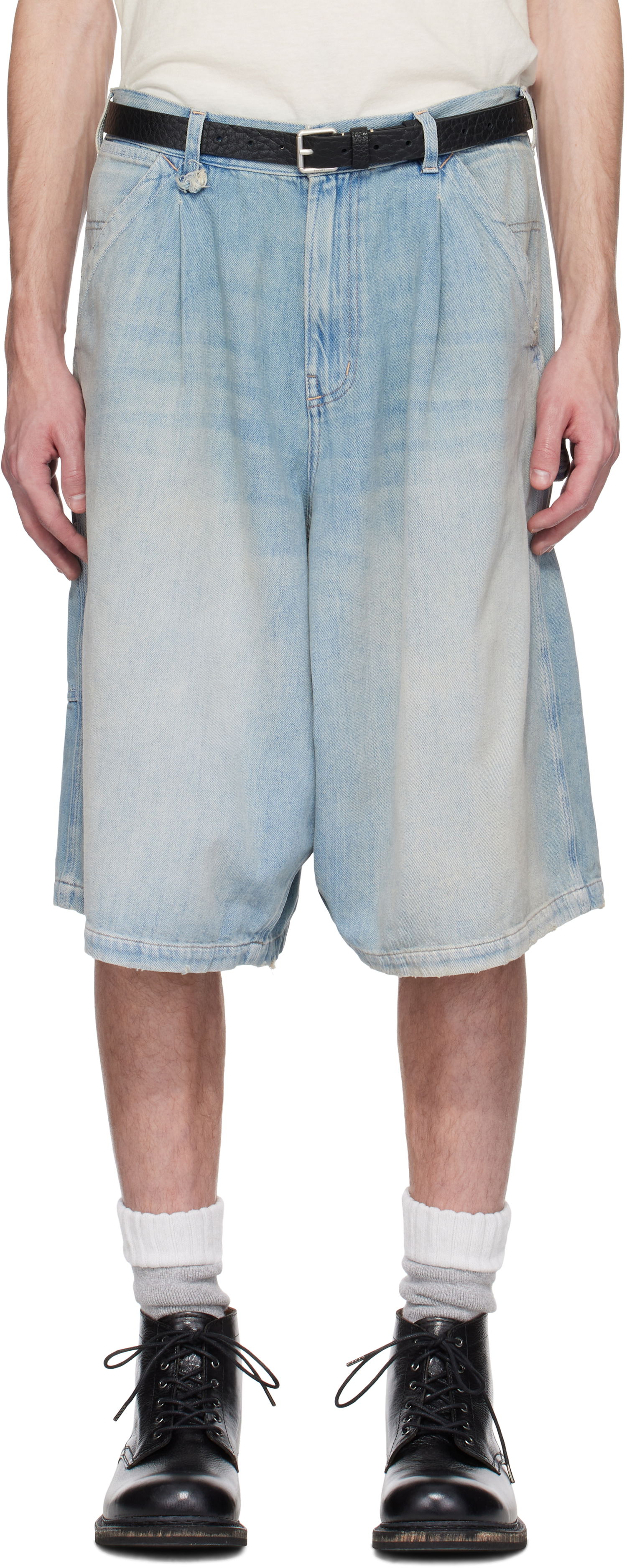Къси панталони R13 R13 Jesse Carpenter Denim Shorts Синьо | R13MD153-D045A, 0