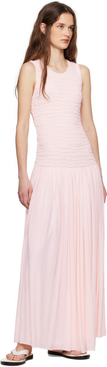 Pокля Jil Sander Jil Sander Shirred Maxi Dress Розово | J02CT0475_J20266, 3
