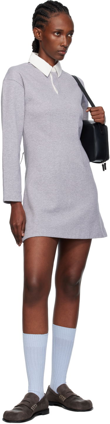 Pокля JW Anderson JW Anderson Long Sleeve Polo Midi Dress Сиво | JD0047-PG1845, 3