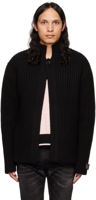 Пуловер We11done We11done Stand Collar Knit Cardigan Черно | WD-KC3-22-612-U-BK, 0