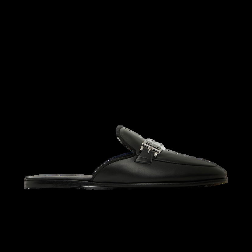 Кецове и обувки Dolce & Gabbana Black Logo Loafers Черно | A80312AW694