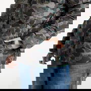 Camo Print Puffer Jacket