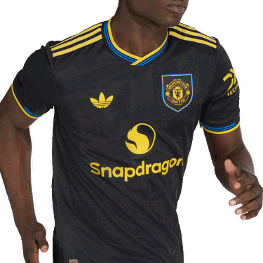 Фланелка adidas Originals Manchester United Authentic 3rd Jersey 2025/26 Черно | ji7419, 3