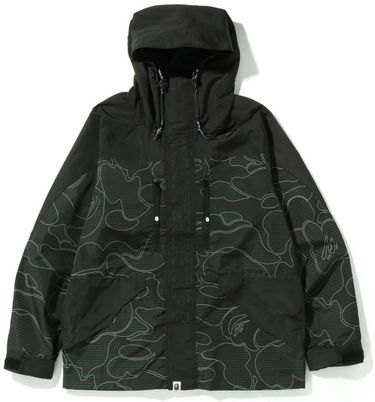 Яке BAPE Bape Text Code Camo Hoodie Jacket Черно | 0ZXLJM140015I, 0