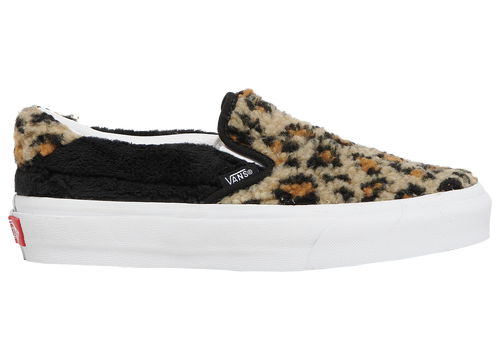 Кецове и обувки Vans Slip-On Sherpa Leopard W Черно | VN0A38GU6BX, 0