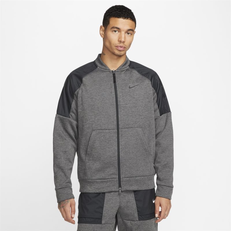 Яке бомбър Nike Therma-FIT Training Full-Zip Bomber Jacket Сиво | DQ4852-071, 0