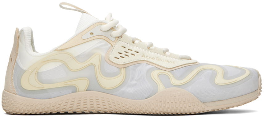 Кецове и обувки Acne Studios Lace-Up "Off White" Бяло | BD0229-, 0