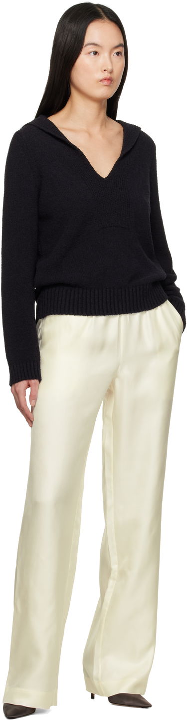 Пуловер Loulou de Saison Loulou de Saison Bahia Knit Sweater Черно | BAHIA, 3