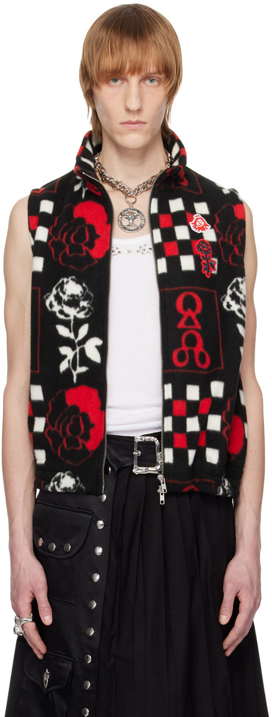 Жилетка Chopova Lowena Print Fleece Vest Черно | 4042M, 0