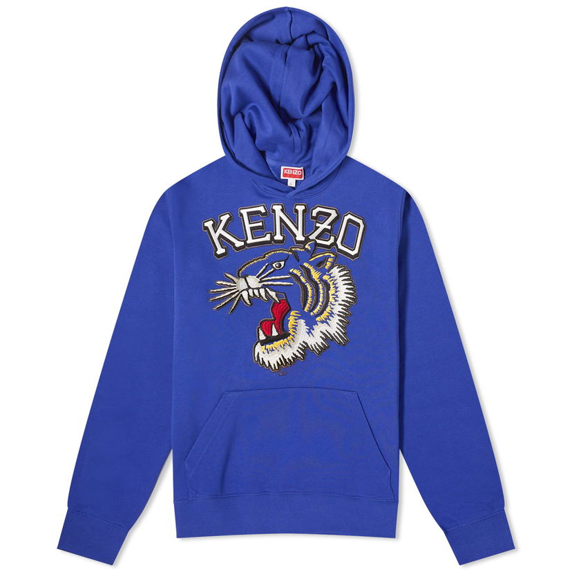 Суитчър KENZO Tiger Varsity Slim Popover Hoodie Синьо | FE55SW1864MF-75