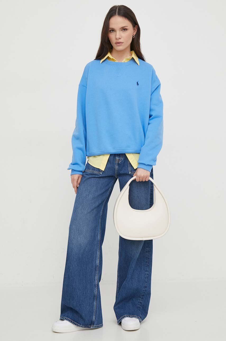 Суитчър Polo by Ralph Lauren Blue Applique Crewneck Sweatshirt Синьо | 211936820, 1