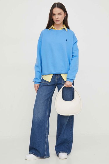 Суитчър Polo by Ralph Lauren Blue Applique Crewneck Sweatshirt Синьо | 211936820, 1