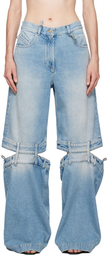 Дънки The Attico The Attico Long Leg Split Jeans Синьо | 241WCP157 D073, 0