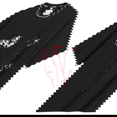 Тениска Napapijri Martine Rose Striped Rib Neck Oversized Graphic T-Shirt Черно | NP0A4I56-941, 1