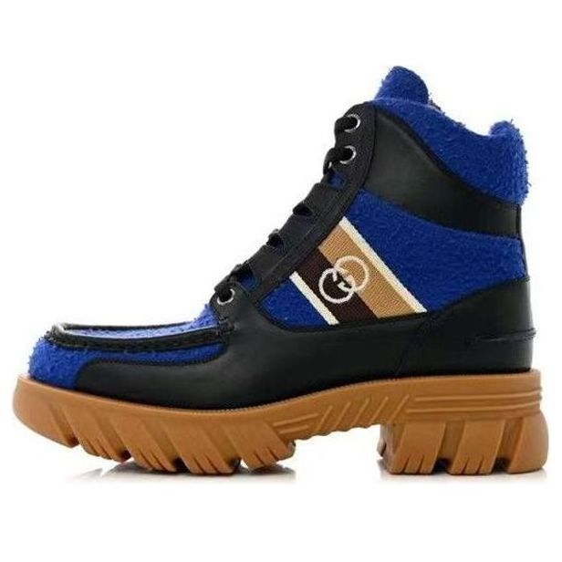 Кецове и обувки Gucci x North Face Romance Ankle Boots Синьо | 681798-2JW20-4596