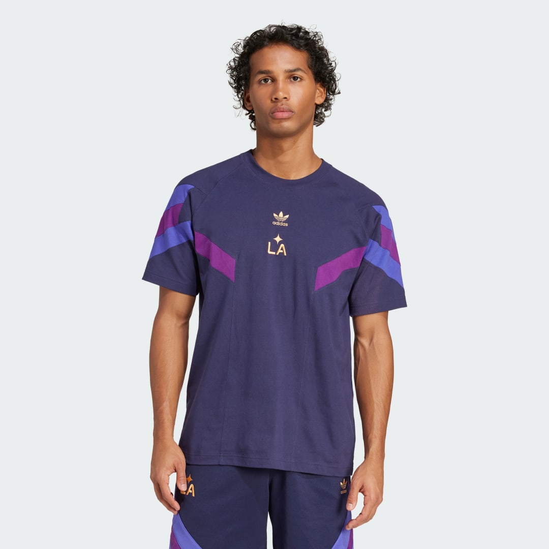 Тениска adidas Originals LA Galaxy Originals Short Sleeve T-Shirt Тъмно синьо | JF2671, 0