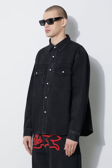 Риза BBC IceCream Icecream Running Dog Relaxed Denim Shirt Черно | IC24149, 3