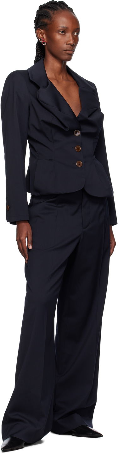 Панталони Vivienne Westwood Vivienne Westwood Lauren Wide-Leg Trousers Тъмно синьо | 1F01000Z-W018V-, 3