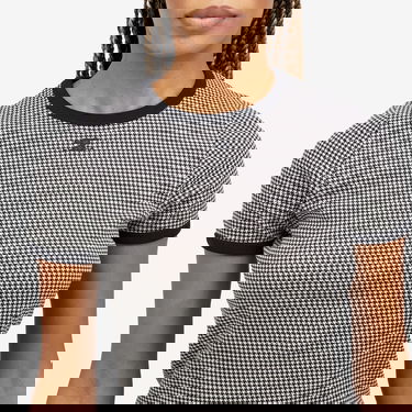 Тениска Courrèges Houndstooth Contrast T-Shirt Черно | 324JTS017JS0167-B135, 5