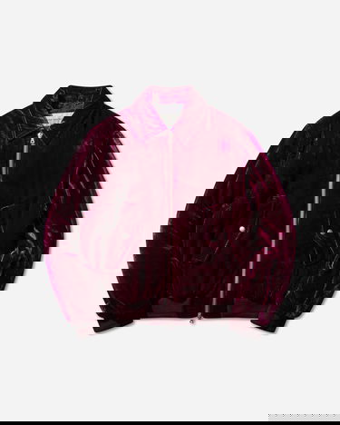 Яке бомбър Dries Van Noten Velvet Bomber Jacket Бургунди | 252-020560-2282 400, 1