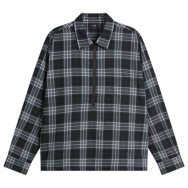 Half Zip Pullover Shirt Check