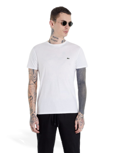 Тениска Lacoste Pima Cotton Tee Бяло | TH-6709-00-001