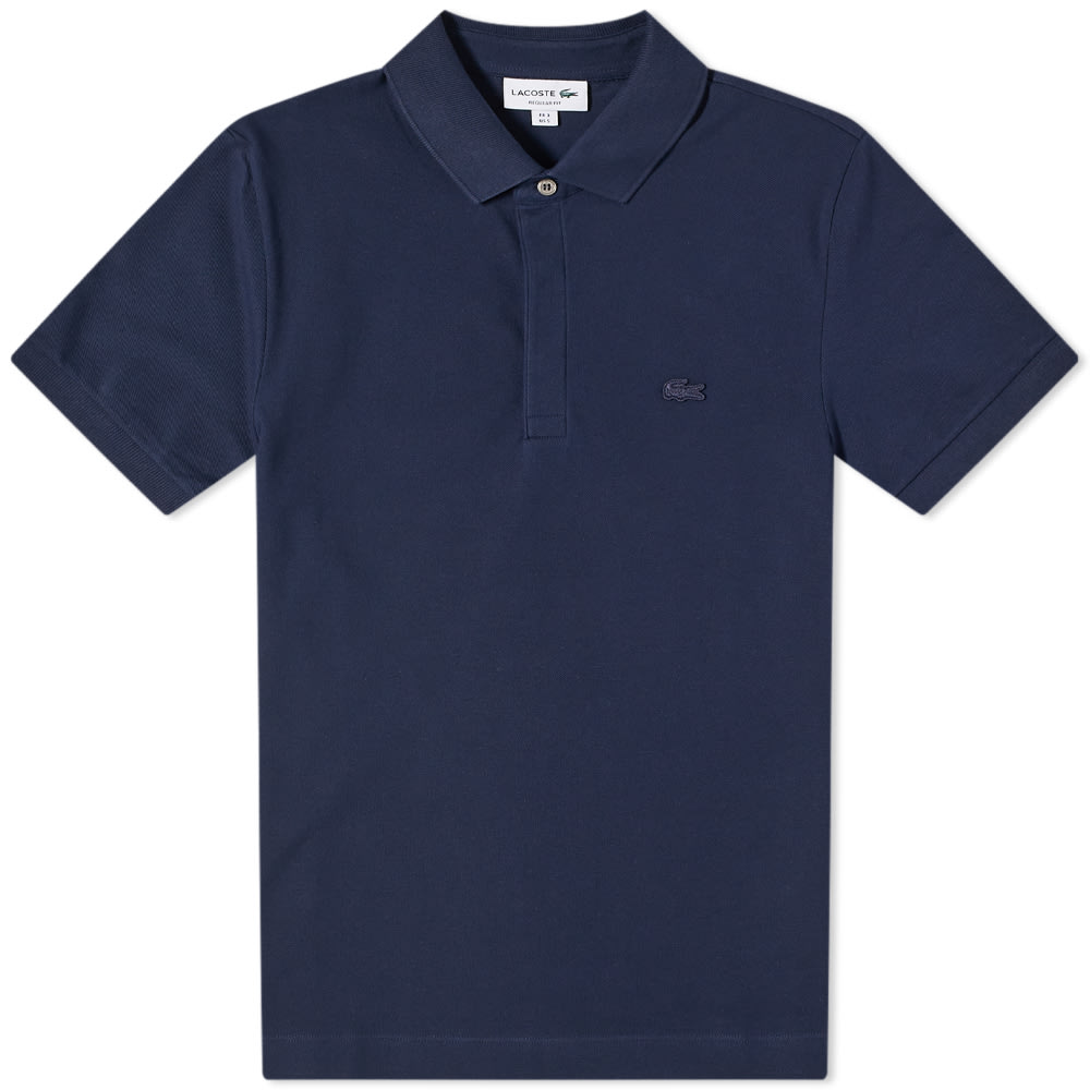 Поло тениска Lacoste Paris Pique Polo Тъмно синьо | PH5522-166, 0
