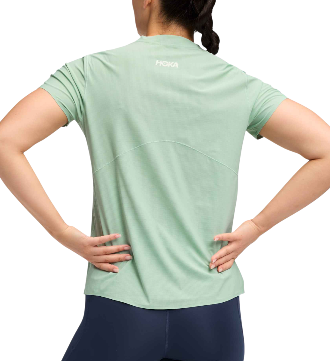 Тениска Hoka One One Hoka Airolite 2.0 Short Sleeve T-Shirt Зелено | 1175774-jade, 1