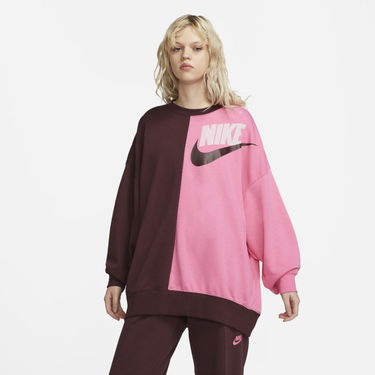 Суитчър Nike Sportswear Over-Oversized Fleece Dance Sweatshirt - Red Розово | DV0328-652, 0