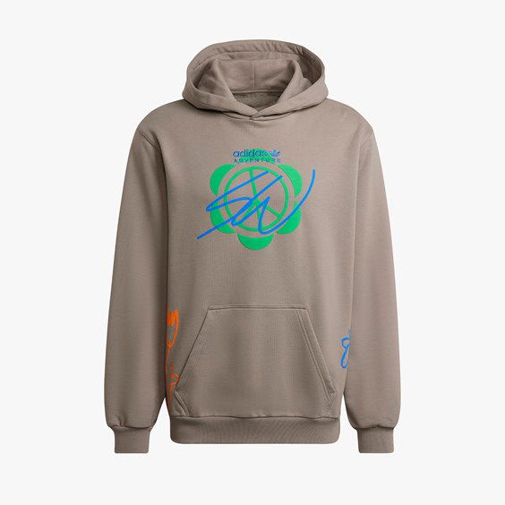 Суитчър adidas Originals Sean Wotherspoon x Superturf Hoody Кафяво | HI3302, 0