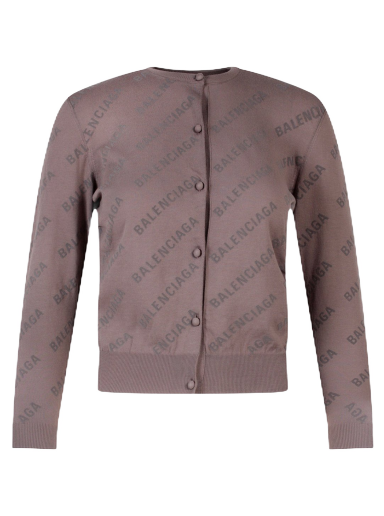 Пуловер Balenciaga Cotton Jacquard Cardigan Бежово | 706303T3234#0966