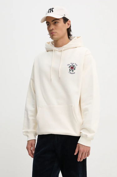 Суитчър Drôle de Monsieur Slogan Flowers Hoodie Бяло | E.HO169.CO127.CM, 0